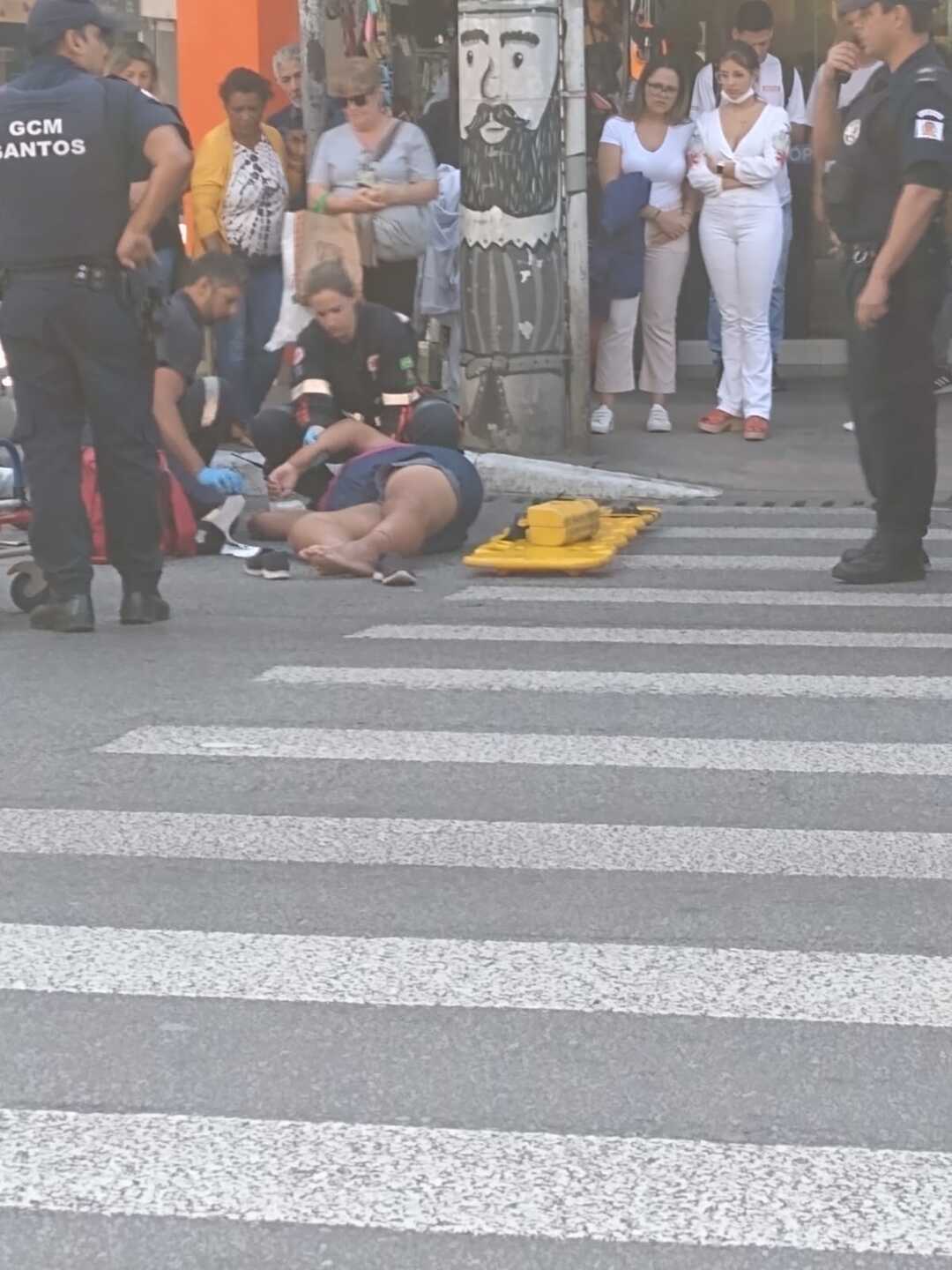 Até o momento, não há informações sobre o estado de saúde da mulher que se acidentou