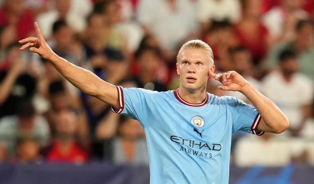 Erllng Haaland, astro norueguês e artilheiro do Manchester City-ING