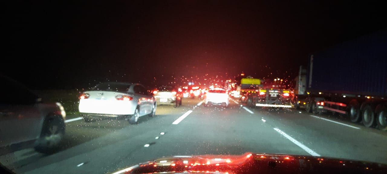Congestionamento na Rodovia dos Imigrantes