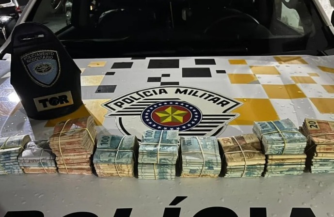 Valor encontrado pelos agentes de segurança