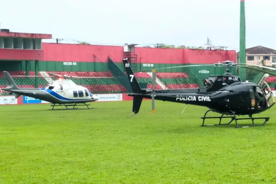 Aeronaves decolaram pouco antes do meio-dia deste domingo (27) levando o novo coração de Faustão