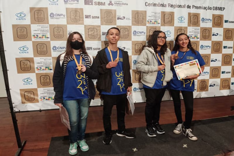 Na 17ª edição da Olimpíada Brasileira de Matemática das Escolas Públicas (OBMEP), sete estudantes foram premiados.