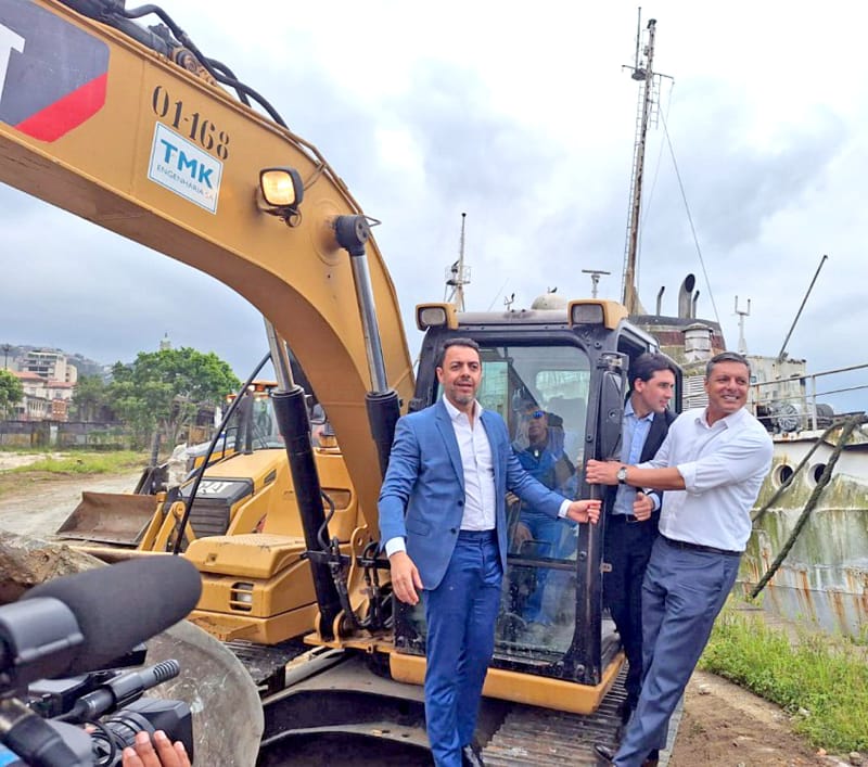 Em sua primeira visita a Santos, o ministro destacou a importância do Parque Valongo como um grande atrativo a ser erguido no Município