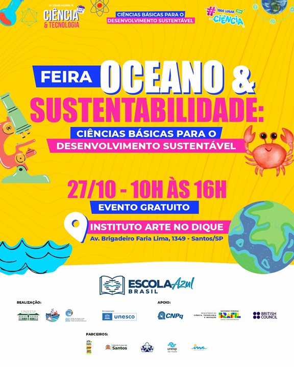 Oceano e Sustentabilidade está compromissada com a democratização da ciência