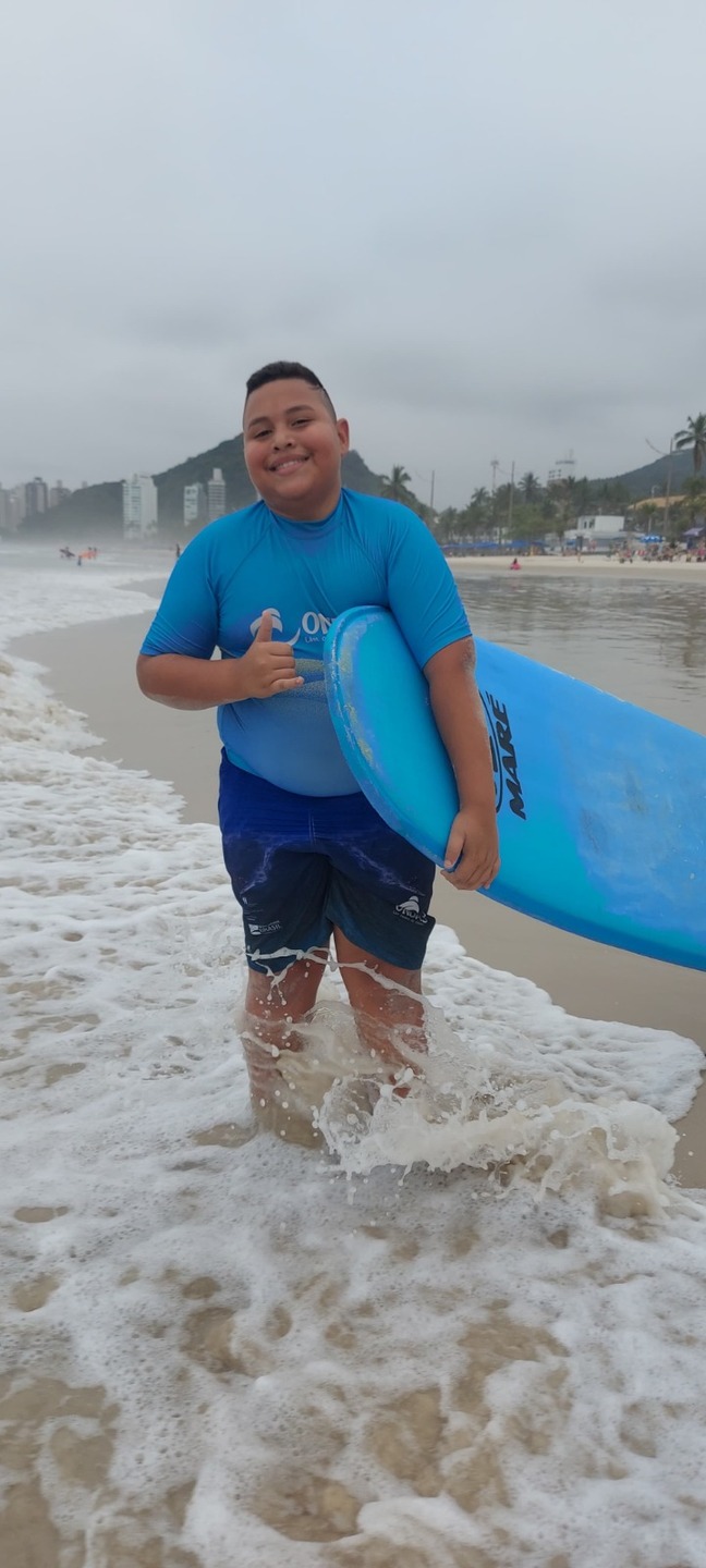 Luan Emanuel entrou no Projeto Ondas com 5 anos, agora, aos 10, conta como a iniciativa transformou sua vida