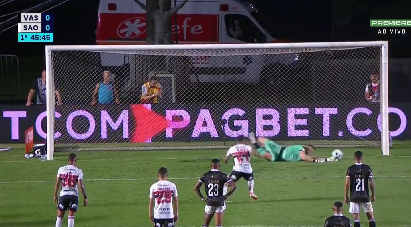 Rato, do São Paulo, desperdiçou pênalti contra o Vasco