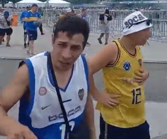 Torcedores do Boca Juniors no entorno do Maracanã