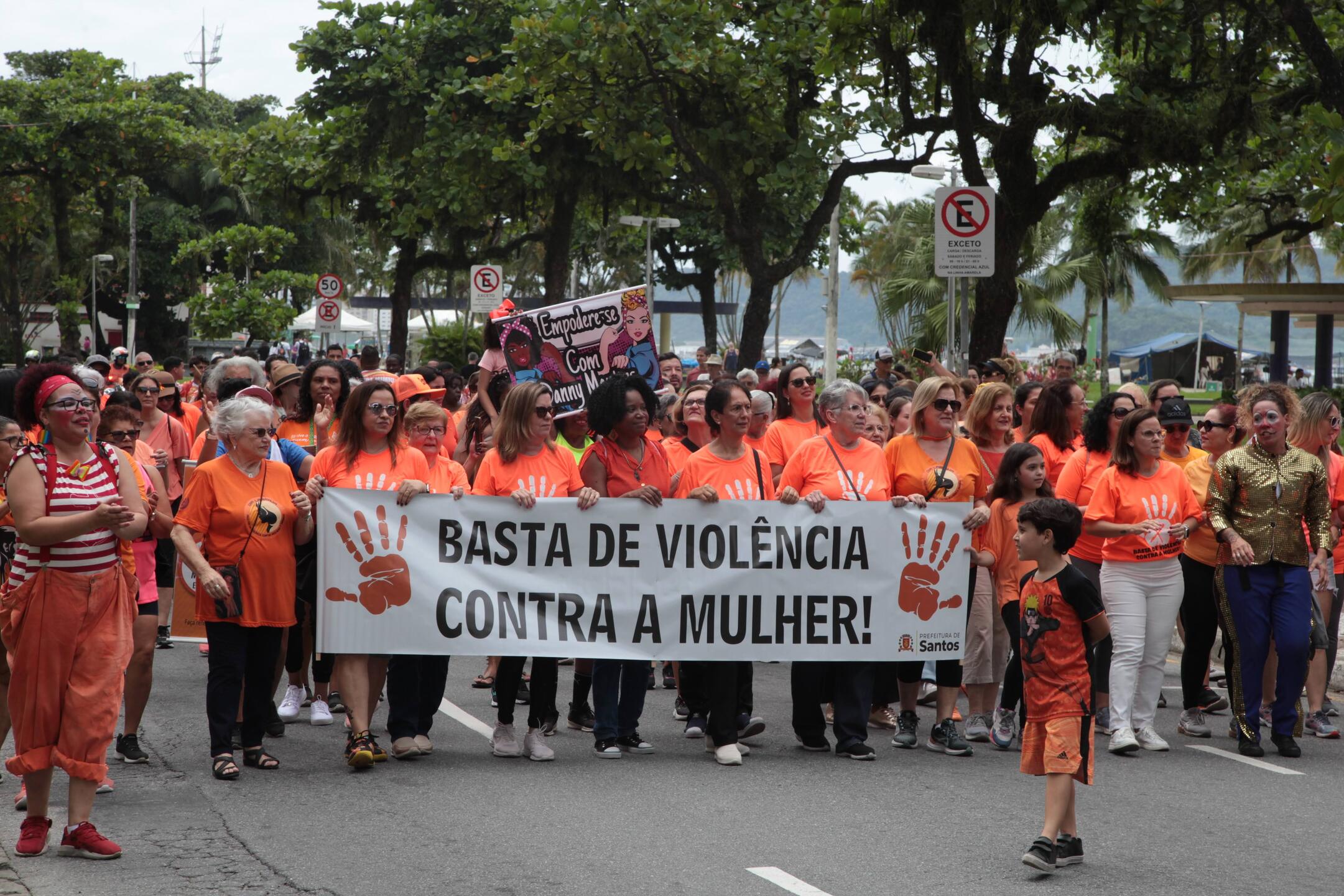 Manifestação em Santos