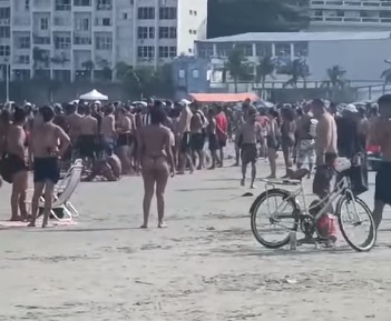 Um dos casos aconteceu na praia do Itararé, próximo à Ilha Porchat