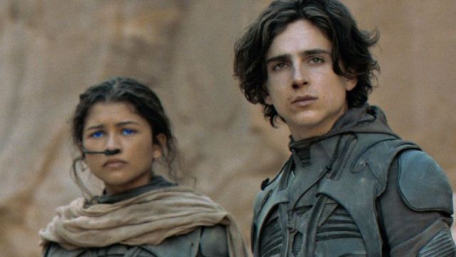 Timothée Chalamet e Zendaya em cena de 'Duna'