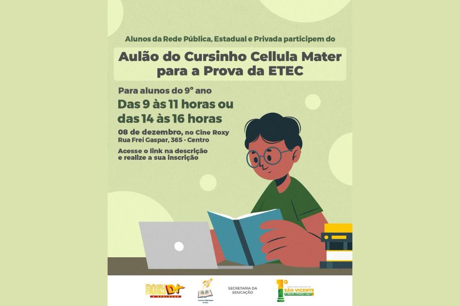 As inscrições para participação nas aulas podem ser feitas até quarta-feira (6)