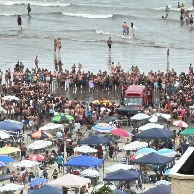  Ao todo, foram registrados 55 afogamentos nas praias do litoral de São Paulo nos primeiros dois dias de Carnaval