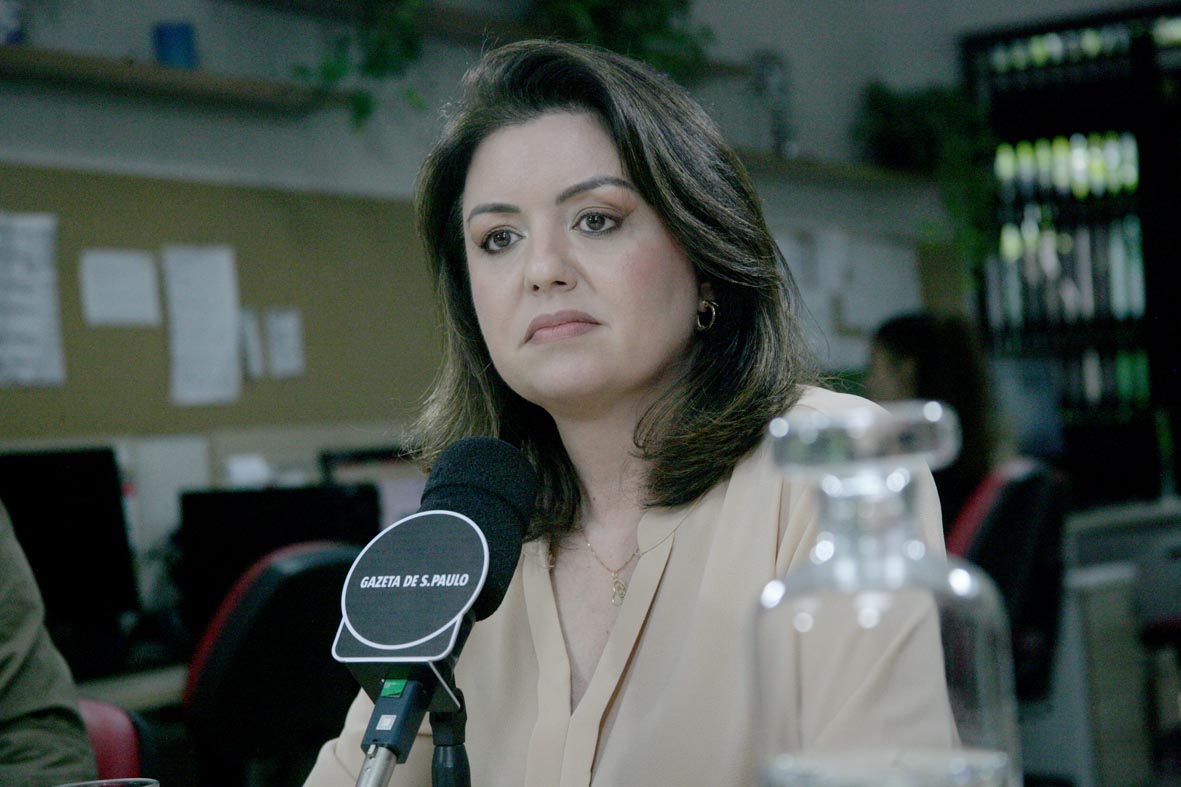 A deputada estadual Andréa Werner, durante entrevista à Gazeta