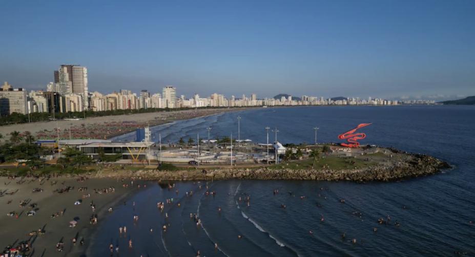 Com ampla infraestrutura, Santos é um dos principais destinos turísticos do país