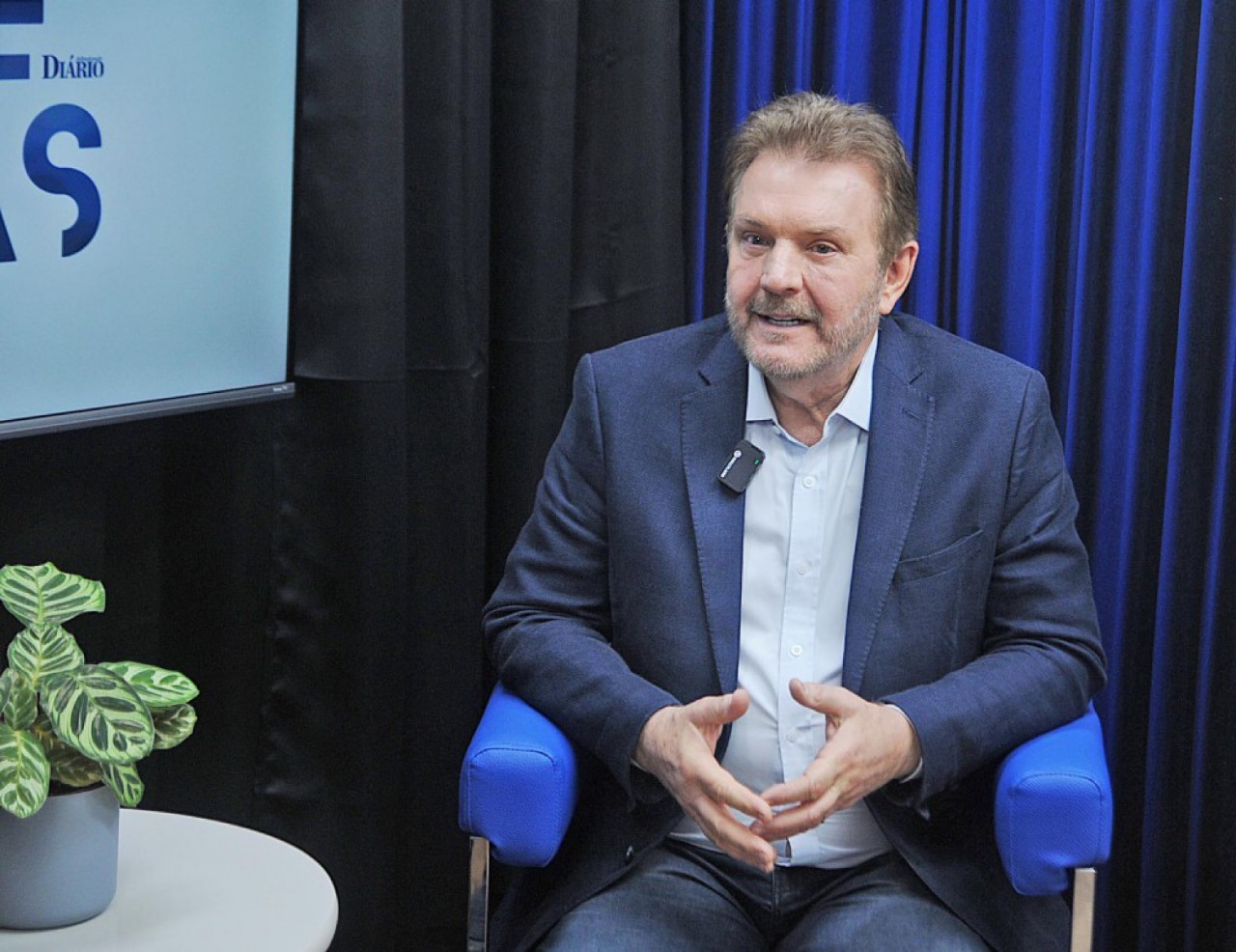 O deputado Alberto Mourão, em entrevista ao Diário do Litoral na última segunda-feira (11)