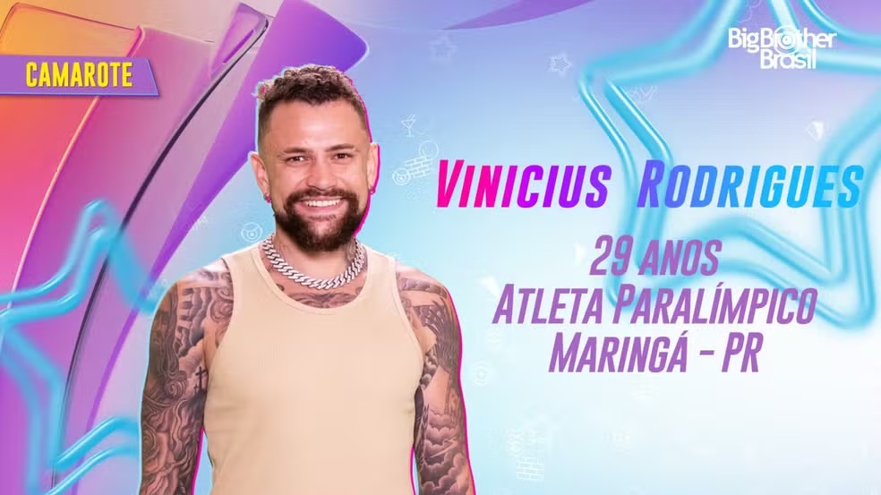 Atleta paralímpico Vinicius Rodrigues