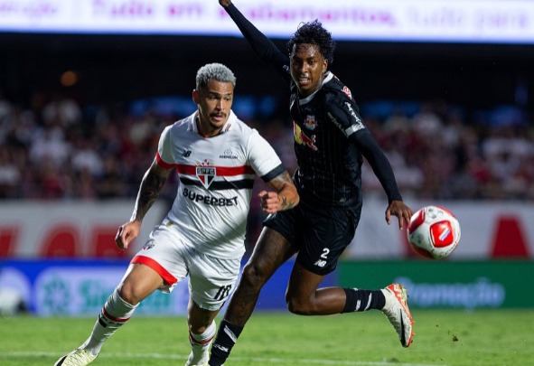 São Paulo e RB Bragantino empataram em 2 a 2