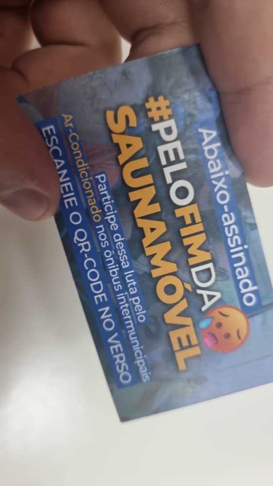 Cartão da deputada Solange Freitas quer fim de 'estufas' nos ônibus intermunicipais