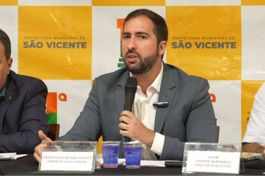 Prefeito de São Vicente, Kayo Amado, é o novo presidente do Condesb