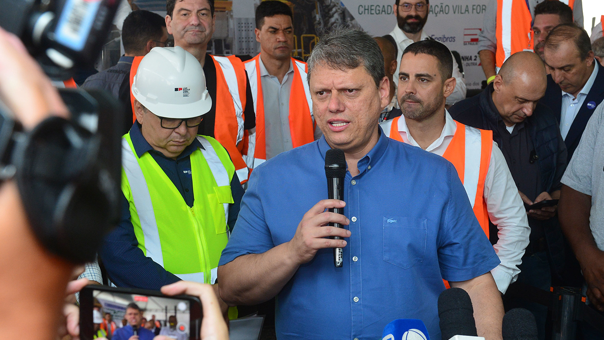 Tarcísio de Freitas disse que quem confrontar PM na Baixada 'vai se dar mal'