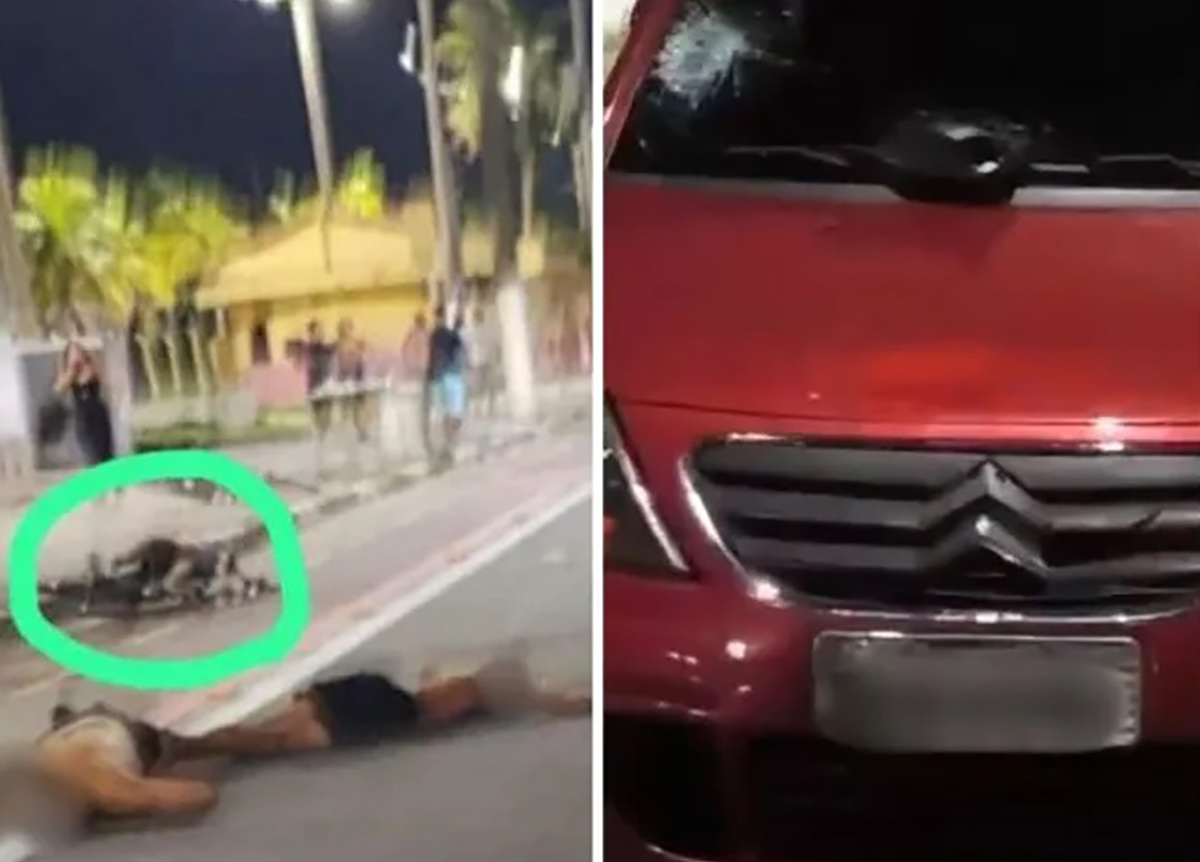 O incidente ocorreu por volta das 23h40 e deixou dois homens em estado grave