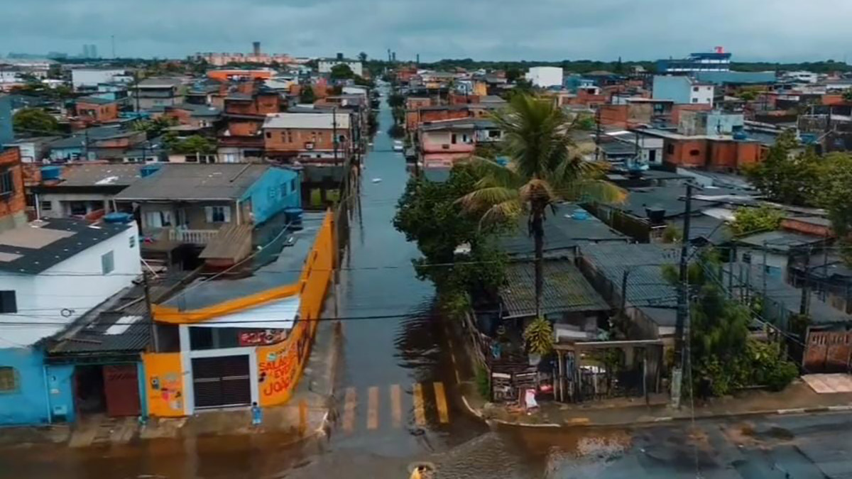 Imagens áreas compartilhadas no Instagram mostram a situação da Área Continental