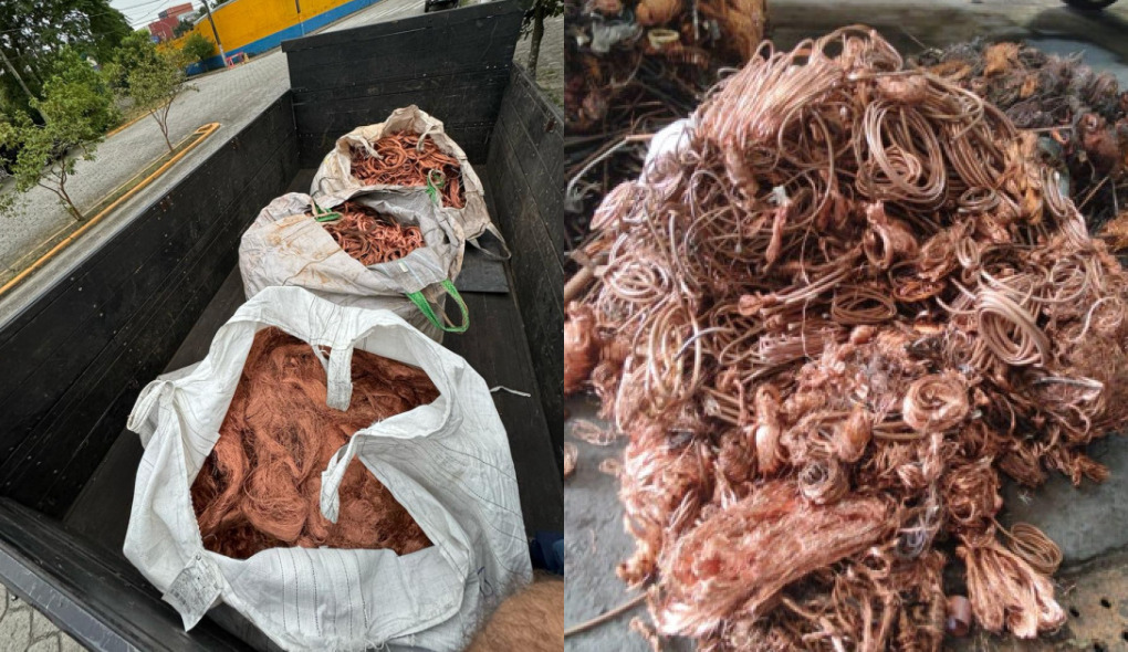 3,5 toneladas de cobre foram furtadas de siderúrgica em Cubatão
