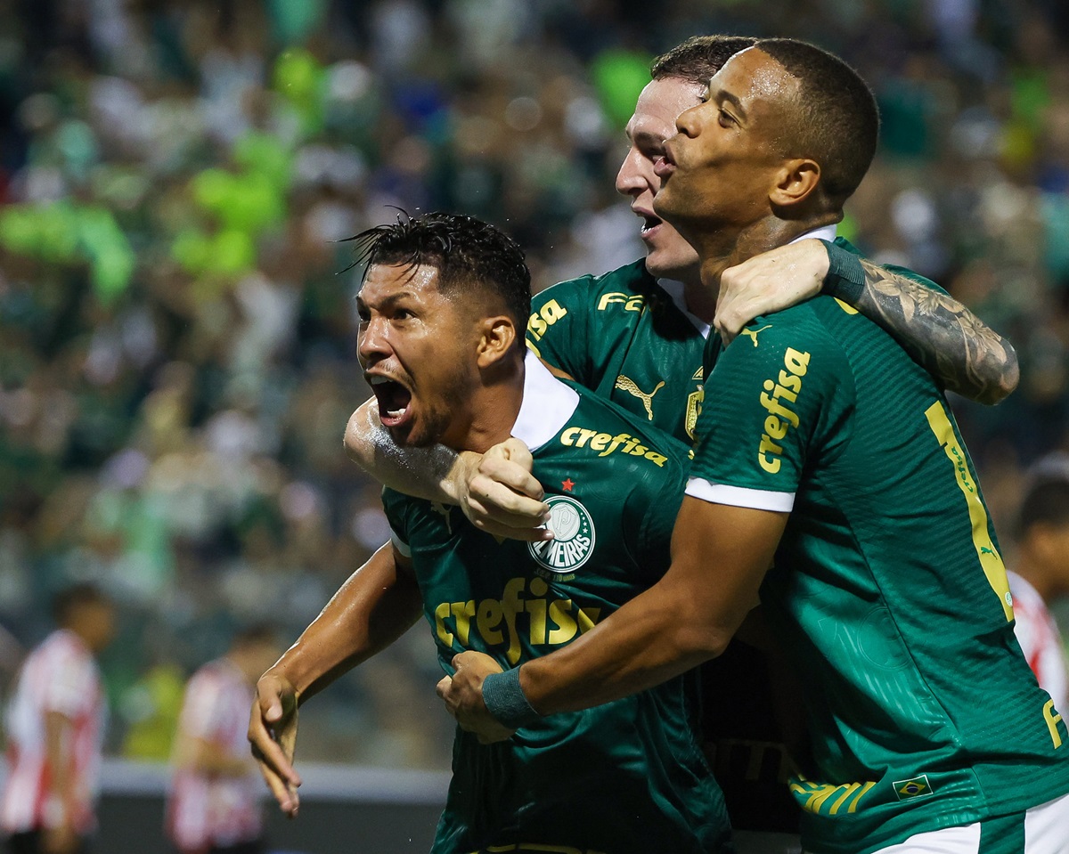 Rony celebra gol contra o Botafogo, na Arena Barueri