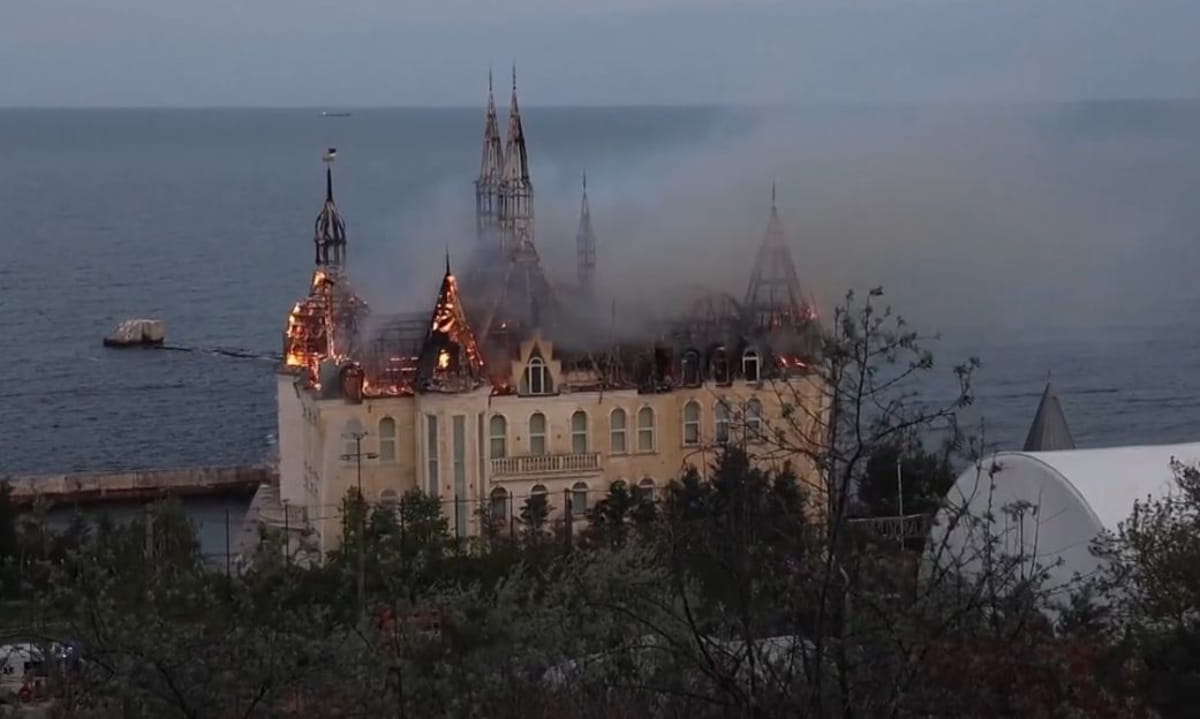 O prédio faz parte da Academia de Direito de Odessa.
