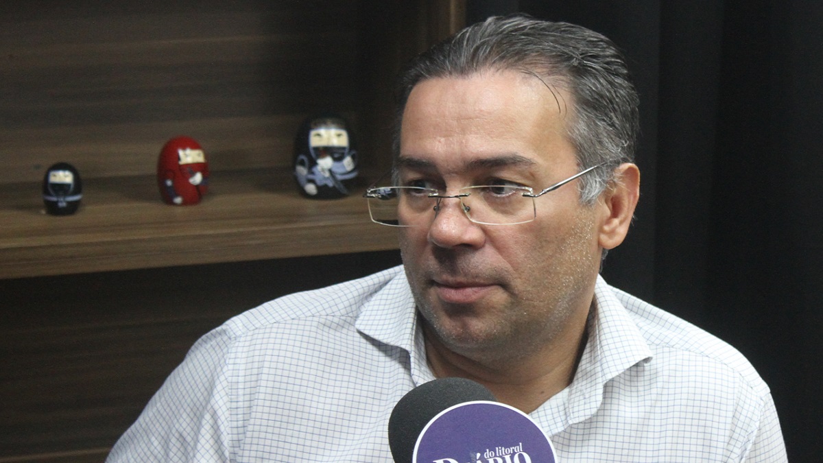 Ademario Oliveira, ex-prefeito de Cubatão, durante entrevista ao Diário do Litoral