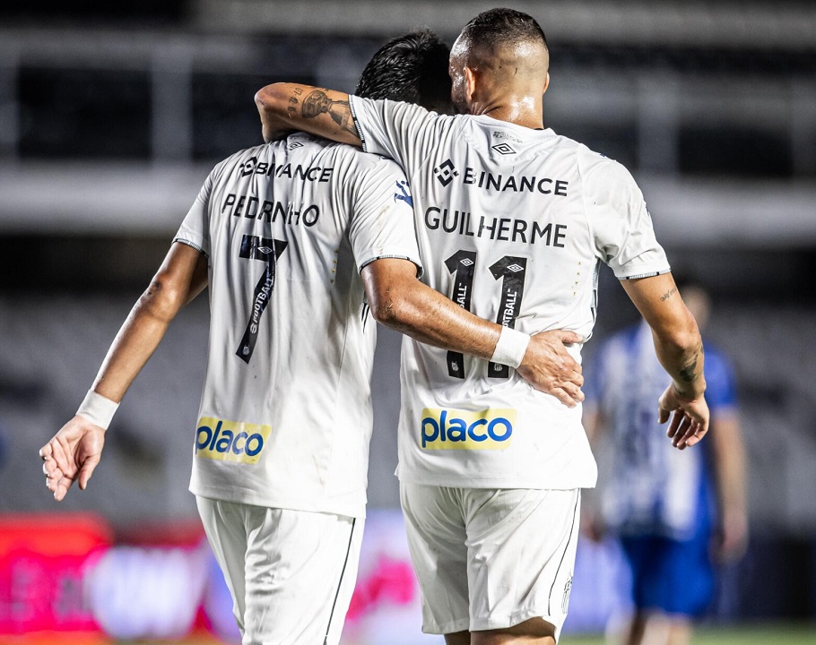 Pedrinho e Guilherme marcaram os gols do Peixe, assinalados na segunda etapa