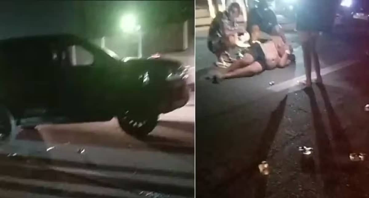 O homem, de 49 anos, estava trafegando pela Rodovia Padre Manoel da Nóbrega, na altura do km 308, quando foi atingido pela viatura descaracterizada da PM