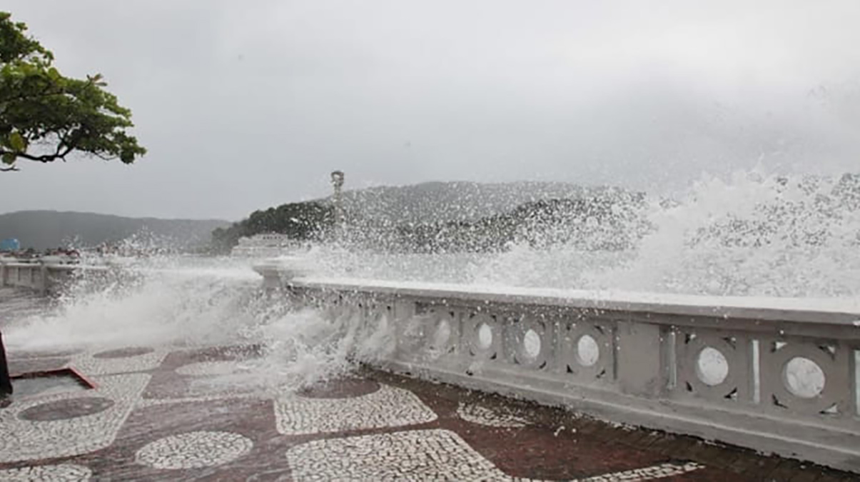 As áreas entre Santos e Campo dos Goytacazes (RJ) devem ser afetadas