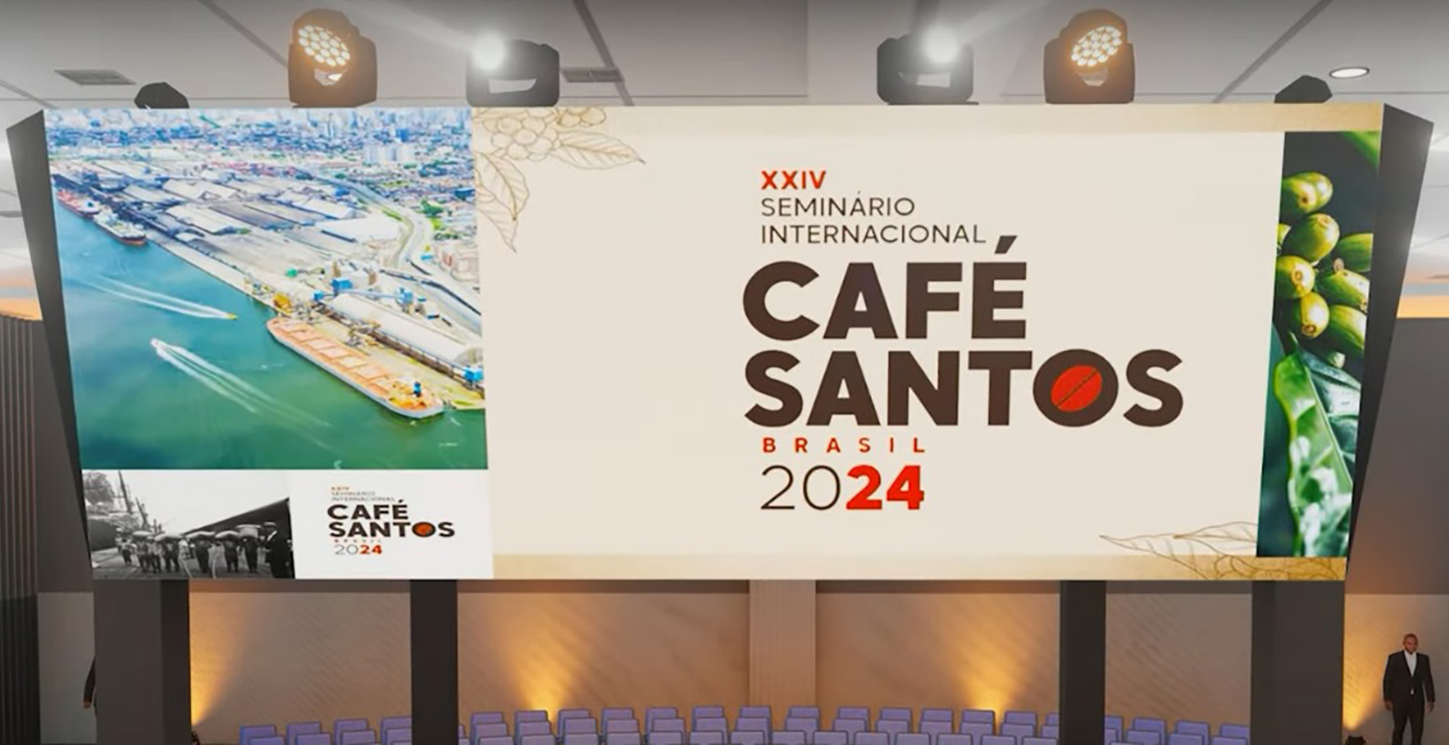 O Seminário Internacional do Café será realizado em Santos neste ano pela primeira vez
