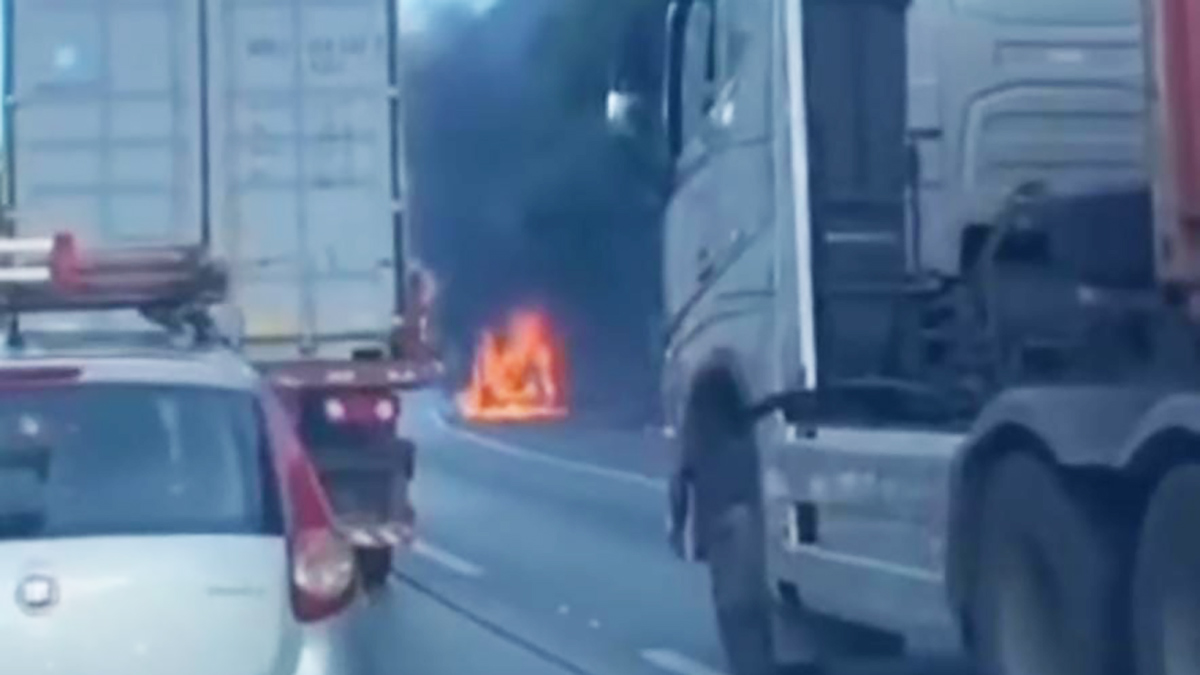 Aciddente causou lentidão na Via Anchieta