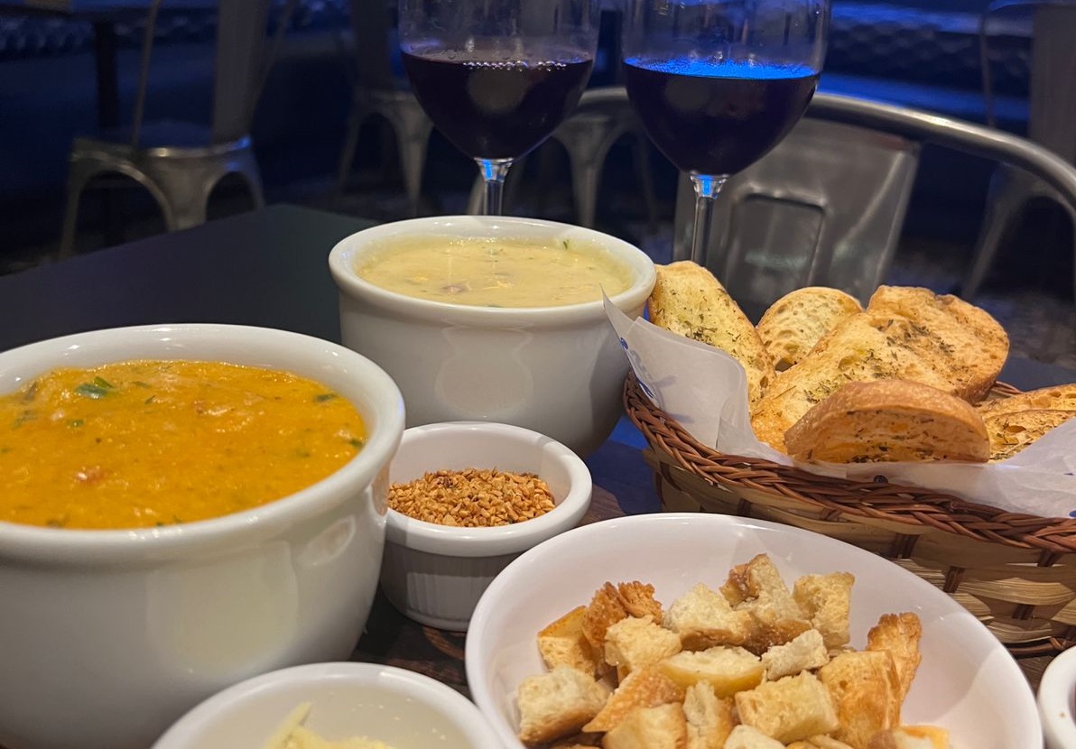 O fondue do Naus Restaurante Bar, em Santos