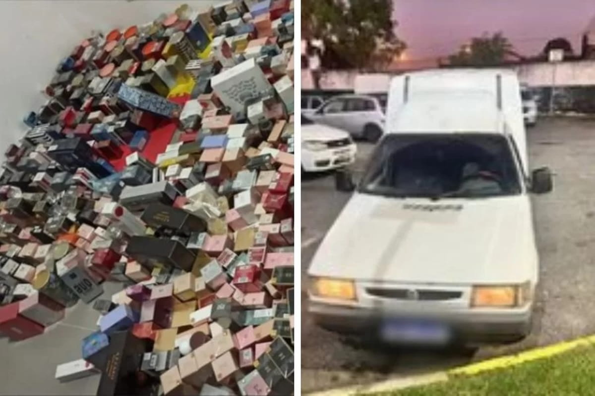 Os dois indivíduos que estavam no carro fugiram por uma área de mata