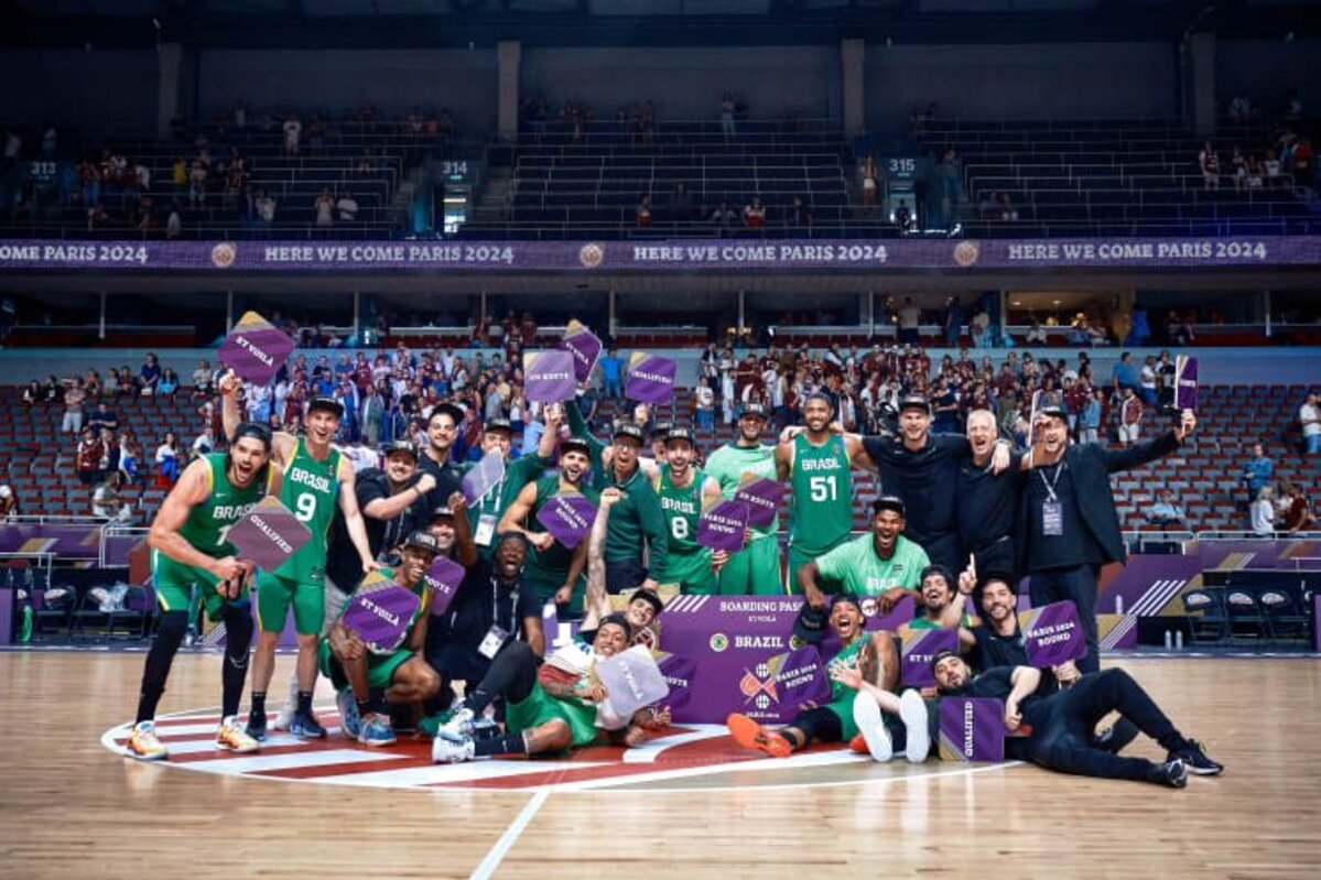 A seleção brasileira de basquete está classificada para os Jogos Olímpicos de Paris