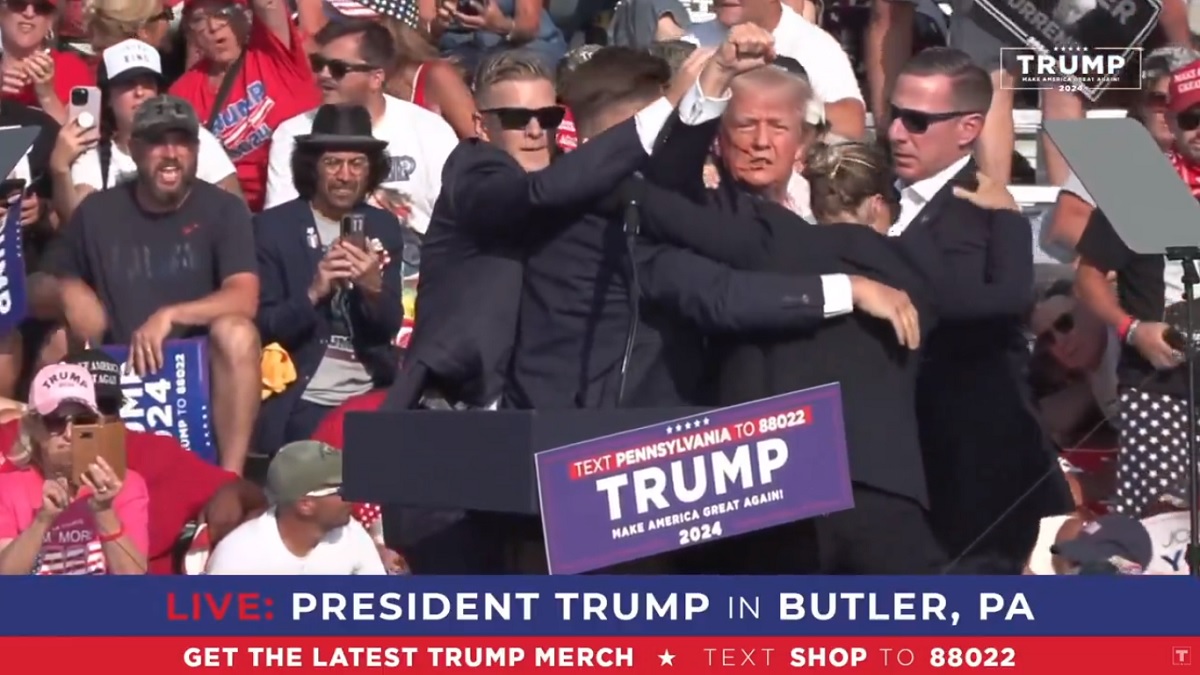 Donald Trump estava na Pennsylvania