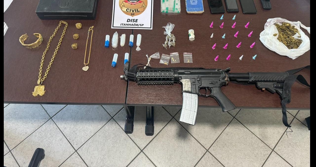 Outros itens também apreendidos pela equipe