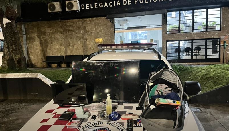 PM recuperou objetos furtados da residência