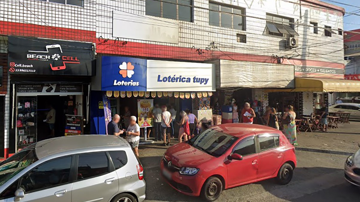 Um dos prêmios saiu para a lotérica Tupy, que fica Avenida Pres. Kennedy, 5389