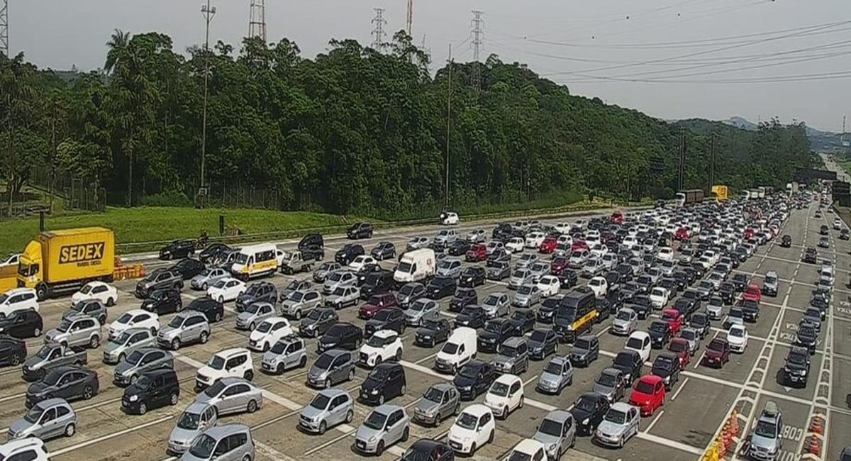 Segundo boletim da Ecovias, há lentidão de 22 km no Sistema Anchieta-Imigrantes (foto ilustrativa)