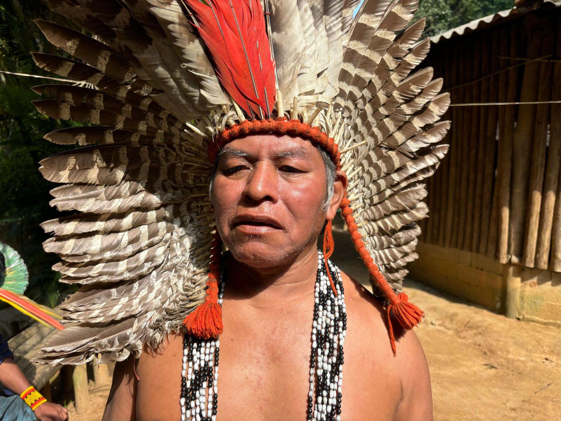 Cacique Adolfo Timóteo Wera Mirim, da aldeia Rio Silveira