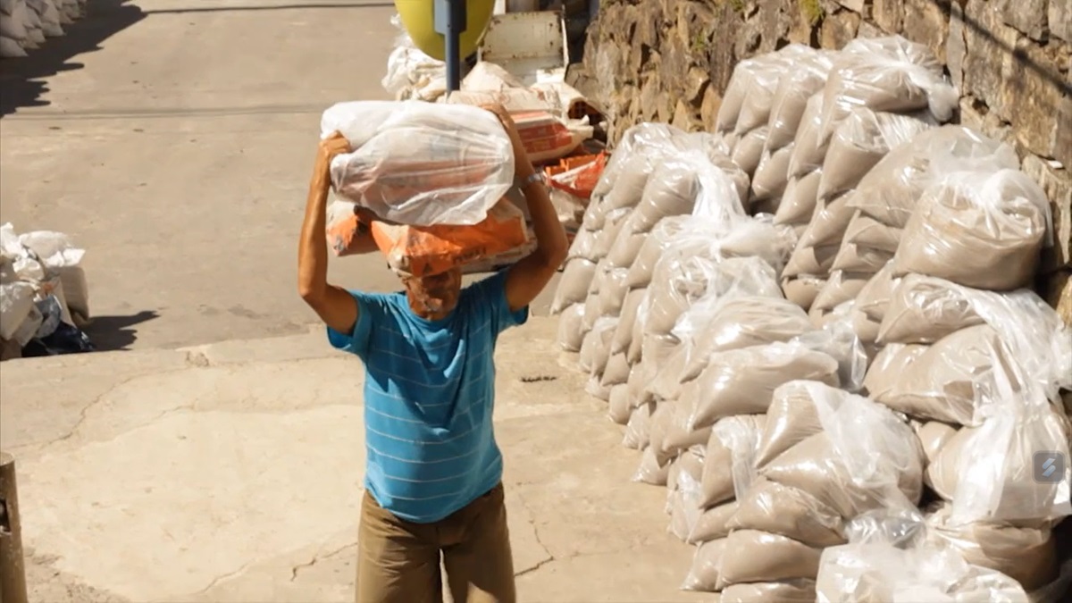 Carregadores do Monte mostra uma rotina difícil de uma série de trabalhadores de Santos