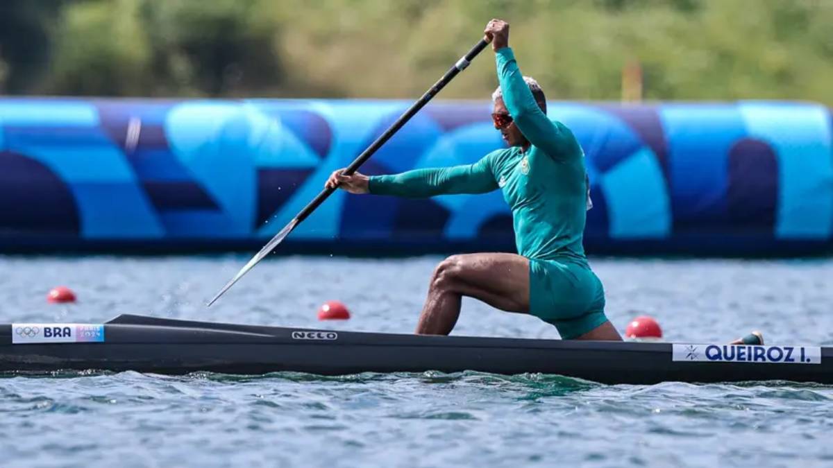 O atleta treinou em São Vicente