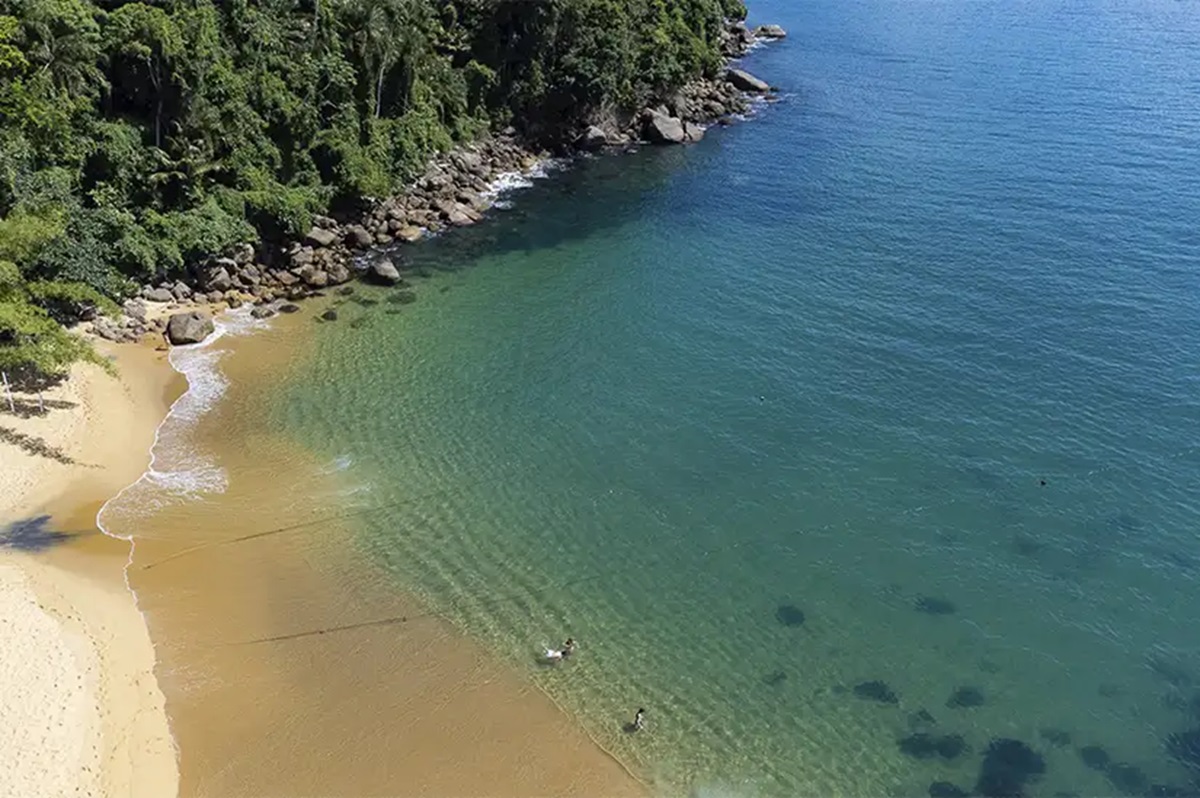Praia do Cedro, em Ubatuba, é uma das mais vazias do Litoral Norte em SP