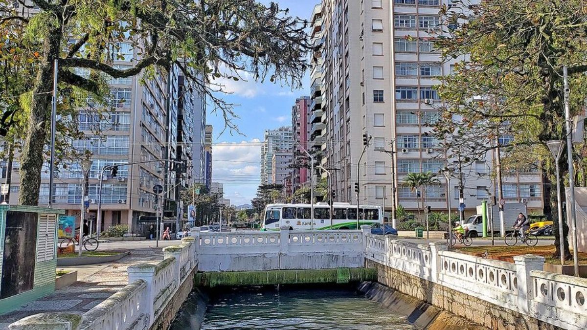 Veja quais são as distancias entre os canais de Santos