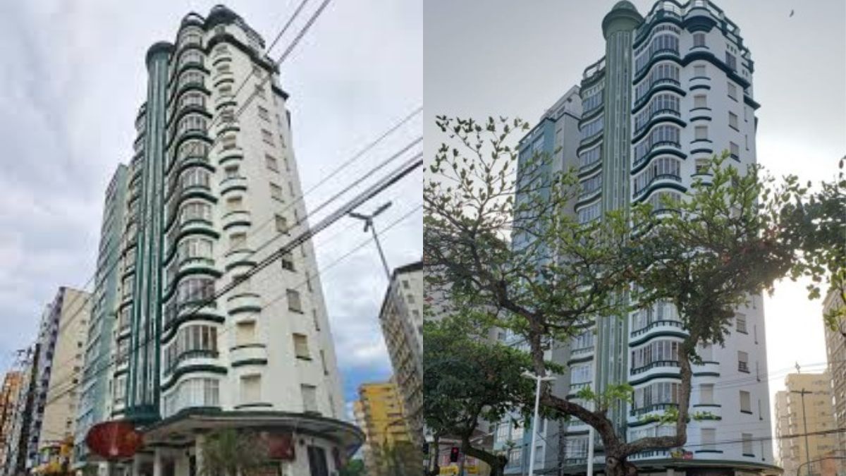 Edifício Gáudio é um dos prédios mais antigos de São Vicente