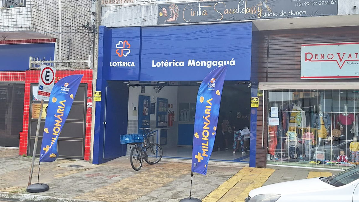 O prêmio saiu na lotérica Mongaguá, localizada na Avenida Marina, 720